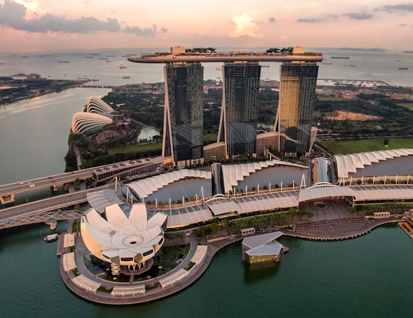 Futuristic Marina Bay Sands in Singapore